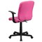 Flash Furniture Vinyl Contemporary Chair, 16-3/4" to 21-3/4, Fixed Arms, Pink GO-1691-1-PINK-A-GG - alternate 7