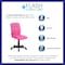 Flash Furniture Vinyl Contemporary Chair, 16-3/4" to 21-3/4, Pink GO-1691-1-PINK-GG - alternate 4