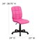 Flash Furniture Vinyl Contemporary Chair, 16-3/4" to 21-3/4, Pink GO-1691-1-PINK-GG - alternate 6