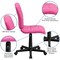 Flash Furniture Vinyl Contemporary Chair, 16-3/4" to 21-3/4, Pink GO-1691-1-PINK-GG - alternate 5