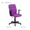 Flash Furniture Vinyl Contemporary Chair, 16-3/4" to 21-3/4, Fixed Arms, Purple GO-1691-1-PUR-A-GG - alternate 4
