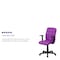 Flash Furniture Vinyl Contemporary Chair, 16-3/4" to 21-3/4, Fixed Arms, Purple GO-1691-1-PUR-A-GG - alternate 2