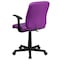 Flash Furniture Vinyl Contemporary Chair, 16-3/4" to 21-3/4, Fixed Arms, Purple GO-1691-1-PUR-A-GG - alternate 8