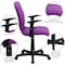 Flash Furniture Vinyl Contemporary Chair, 16-3/4" to 21-3/4, Fixed Arms, Purple GO-1691-1-PUR-A-GG - alternate 6