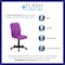 Flash Furniture Metal Contemporary Chair, 16-3/4" to 21-3/4, Purple GO-1691-1-PUR-GG - alternate 6