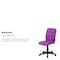 Flash Furniture Metal Contemporary Chair, 16-3/4" to 21-3/4, Purple GO-1691-1-PUR-GG - alternate 8