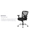 Flash Furniture Contemporary Office Chair, Black Seat, Black Back, 29 in W 26" L 42-1/4" H, Adjustable Padded GO-2032-GG - alternate 2
