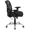 Flash Furniture Contemporary Office Chair, Black Seat, Black Back, 29 in W 26" L 42-1/4" H, Adjustable Padded GO-2032-GG - alternate 9