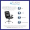 Flash Furniture Hercules Task Office Chair, Black Seat, Black Back, 29 in W 29" L 42-3/4" H, Adjustable Padded GO-2073-LEA-GG - alternate 5