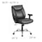 Flash Furniture Hercules Task Office Chair, Black Seat, Black Back, 29 in W 29" L 42-3/4" H, Adjustable Padded GO-2073-LEA-GG - alternate 6