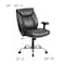 Flash Furniture Hercules Office Chair, Black Seat, Black Back, 28 in W 31" L 49" H, Faux Leather Seat GO-2078-LEA-GG - alternate 6
