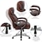 Flash Furniture Hercules Office Chair, Brown Back, 27-1/2 in W 32" L 47" H, Padded GO-2092M-1-BN-GG - alternate 2