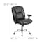 Flash Furniture Hercules Task Office Chair, Black Back, 29-1/4 in W 30" L 44" H, Adjustable Padded GO-2132-LEA-GG - alternate 4