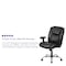 Flash Furniture Hercules Task Office Chair, Black Back, 29-1/4 in W 30" L 44" H, Adjustable Padded GO-2132-LEA-GG - alternate 3
