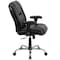 Flash Furniture Hercules Task Office Chair, Black Back, 29-1/4 in W 30" L 44" H, Adjustable Padded GO-2132-LEA-GG - alternate 9