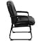 Flash Furniture Contemporary Reception Chair, Black Seat, Black Back, 29 in W 31" L 41-3/4" H, Padded, Leather Seat GO-2138-GG - alternate 6