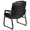 Flash Furniture Contemporary Reception Chair, Black Seat, Black Back, 29 in W 31" L 41-3/4" H, Padded, Leather Seat GO-2138-GG - alternate 10