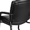 Flash Furniture Contemporary Reception Chair, Black Seat, Black Back, 29 in W 31" L 41-3/4" H, Padded, Leather Seat GO-2138-GG - alternate 7