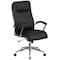 Flash Furniture Contemporary Chair Fixed Arms, 20" to 22" Height, Leather, Black GO-2192-BK-GG - alternate 7