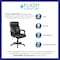 Flash Furniture Executive Chair, Black Seat, Leather Back GO-2196-1-GG - alternate 5