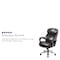 Flash Furniture Contemporary Office Chair, Brown Back, 30 in W 33" L 52" H, Padded GO-2223-BN-GG - alternate 3