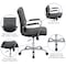 Flash Furniture Contemporary Chair Fixed Arms, 18-1/2" to 22-1/4" Height, Black GO-2240-BK-GG - alternate 6