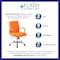 Flash Furniture Contemporary Chair Fixed Arms, 18-1/2" to 22-1/4" Height, Metal, Orange GO-2240-ORG-GG - alternate 8