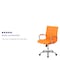 Flash Furniture Contemporary Chair Fixed Arms, 18-1/2" to 22-1/4" Height, Metal, Orange GO-2240-ORG-GG - alternate 2