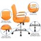 Flash Furniture Contemporary Chair Fixed Arms, 18-1/2" to 22-1/4" Height, Metal, Orange GO-2240-ORG-GG - alternate 4
