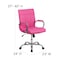 Flash Furniture Contemporary Chair Fixed Arms, 18-1/2" to 22-1/4" Height, Pink GO-2240-PK-GG - alternate 2