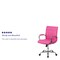 Flash Furniture Contemporary Chair Fixed Arms, 18-1/2" to 22-1/4" Height, Pink GO-2240-PK-GG - alternate 7