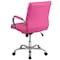 Flash Furniture Contemporary Chair Fixed Arms, 18-1/2" to 22-1/4" Height, Pink GO-2240-PK-GG - alternate 3