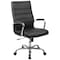 Flash Furniture High Back Black LeatherSoft Executive Swivel Office Chair with Chrome Frame and Arms GO-2286H-BK-GG - alternate 4