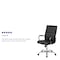 Flash Furniture High Back Black LeatherSoft Executive Swivel Office Chair with Chrome Frame and Arms GO-2286H-BK-GG - alternate 7