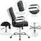 Flash Furniture High Back Black LeatherSoft Executive Swivel Office Chair with Chrome Frame and Arms GO-2286H-BK-GG - alternate 3