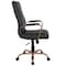 Flash Furniture Black Leather Rose Gold Frame High Back Chair GO-2286H-BK-RSGLD-GG - alternate 10