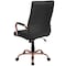 Flash Furniture Black Leather Rose Gold Frame High Back Chair GO-2286H-BK-RSGLD-GG - alternate 7