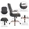 Flash Furniture Black Leather Rose Gold Frame High Back Chair GO-2286H-BK-RSGLD-GG - alternate 8