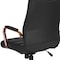 Flash Furniture Black Leather Rose Gold Frame High Back Chair GO-2286H-BK-RSGLD-GG - alternate 9