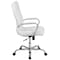 Flash Furniture Contemporary Chair White High Back Exec Chair, Fixed Arms, 18-1/4" to 22-1/4" Height GO-2286H-WH-GG - alternate 7