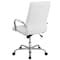 Flash Furniture Contemporary Chair White High Back Exec Chair, Fixed Arms, 18-1/4" to 22-1/4" Height GO-2286H-WH-GG - alternate 14