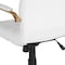 Flash Furniture Mid-Back White Leather Swivel Office Chair with Gold Frame and Arms GO-2286M-WH-GLD-GG - alternate 8