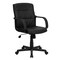 Flash Furniture Metal Contemporary Chair, 17" to 20-1/2", Fixed Arms, Black GO-228S-BK-LEA-GG - alternate 6