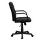 Flash Furniture Metal Contemporary Chair, 17" to 20-1/2", Fixed Arms, Black GO-228S-BK-LEA-GG - alternate 3