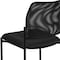 Flash Furniture Contemporary Side Chair, Black Seat, Black Back, 19.75 W 24" L 34.75 H, Fixed, Mesh Seat GO-515-2-GG - alternate 3