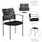 Flash Furniture Contemporary Side Chair, Black Back, 23-1/2 in W 24" L 34-3/4" H, Mesh Seat GO-516-2-GG - alternate 7