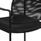 Flash Furniture Contemporary Side Chair, Black Back, 23-1/2 in W 24" L 34-3/4" H, Mesh Seat GO-516-2-GG - alternate 3