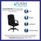 Flash Furniture Contemporary Chair Black High Back Exec Fab Chair, Fixed Arms, 18-1/2" to 22-1/2" Height, Fabric GO-5301B-BK-GG - alternate 6