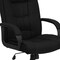 Flash Furniture Contemporary Chair Black High Back Exec Fab Chair, Fixed Arms, 18-1/2" to 22-1/2" Height, Fabric GO-5301B-BK-GG - alternate 4