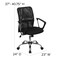 Flash Furniture Contemporary Chair, 18-3/4" to 22-1/2", Fixed Arms, Black GO-6057-GG - alternate 4